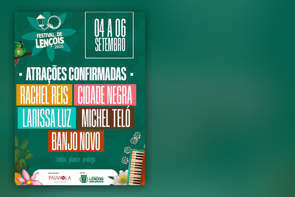 Capa do Festival de Lençóis 2026