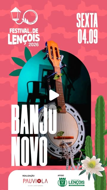 Arte de Banjo Novo no Festival de Lençóis